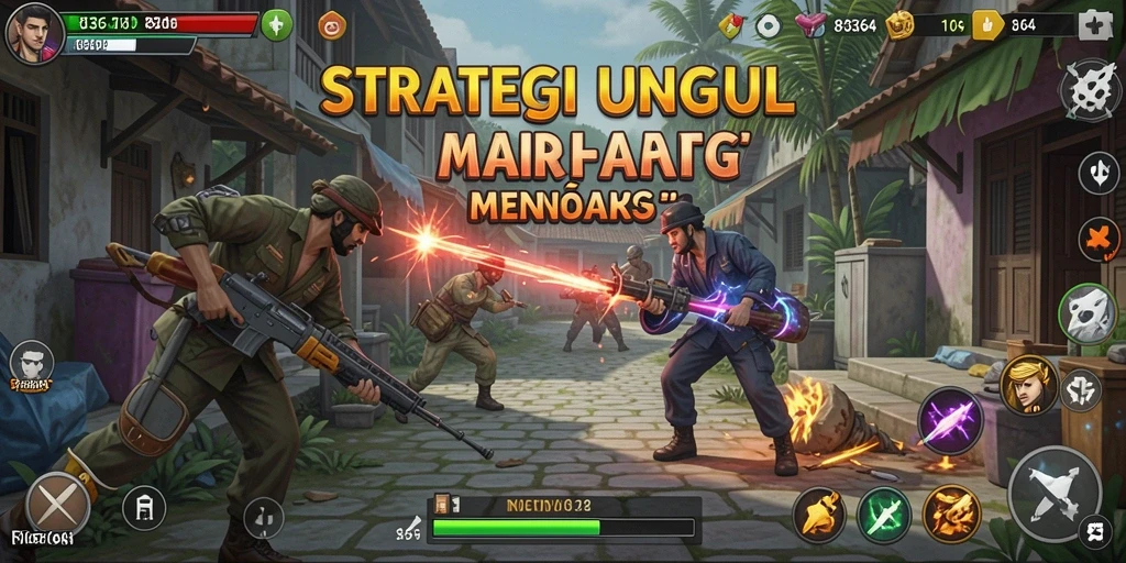 Tangkapan layar utama 8364 menunjukkan pertempuran strategi yang intens.