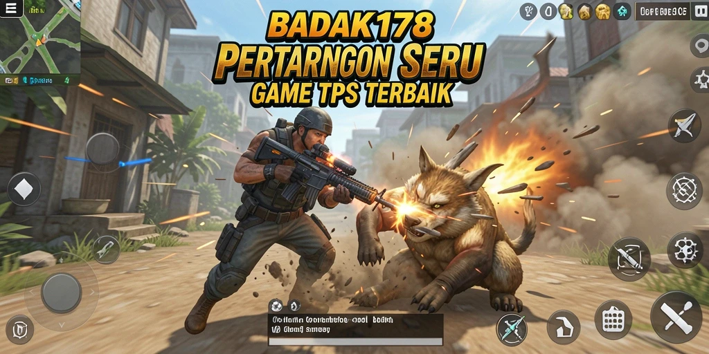 Tangkapan layar menunjukkan aksi intens dalam game TPS ini.