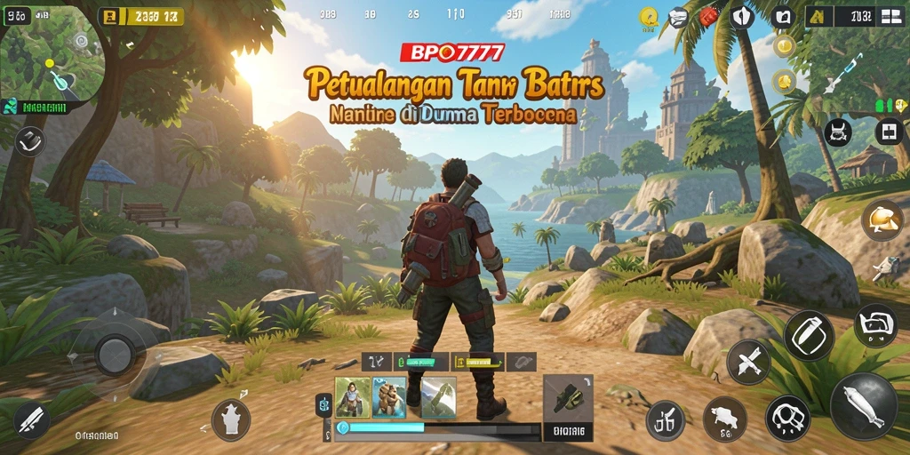 Tangkapan layar gameplay BPO777 yang penuh petualangan di dunia terbuka.