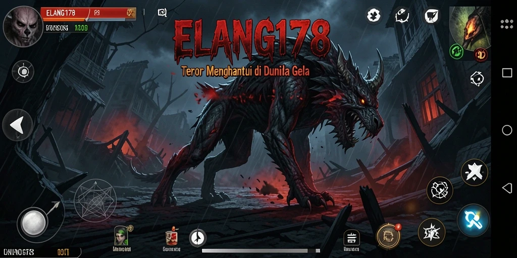 Screenshot gameplay menampilkan momen menegangkan dalam ELANG178.