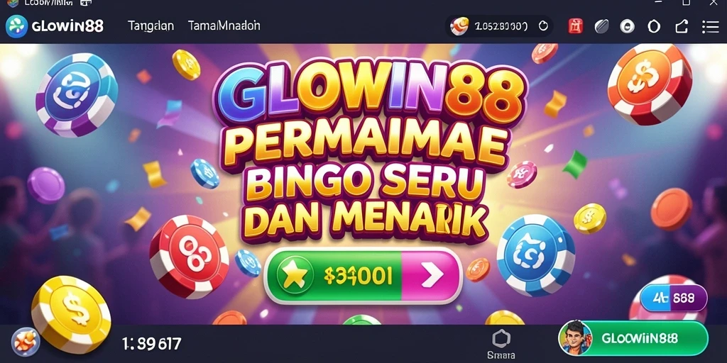 Screenshot GLOWIN88 menampilkan gameplay Bingo yang seru dan interaktif.