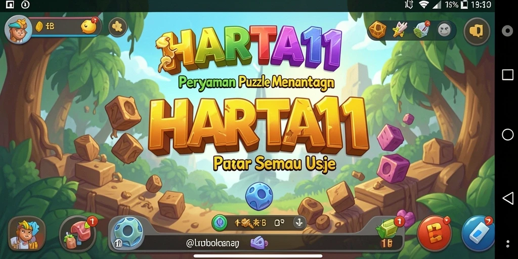 Gameplay HARTA11 menampilkan tantangan Puzzle yang menarik dan interaktif.