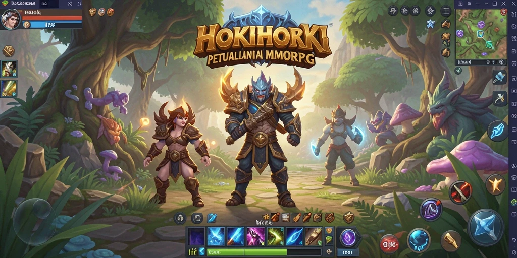 Gameplay seru di HOKIHOKI dengan pertarungan epik dan eksplorasi dunia.