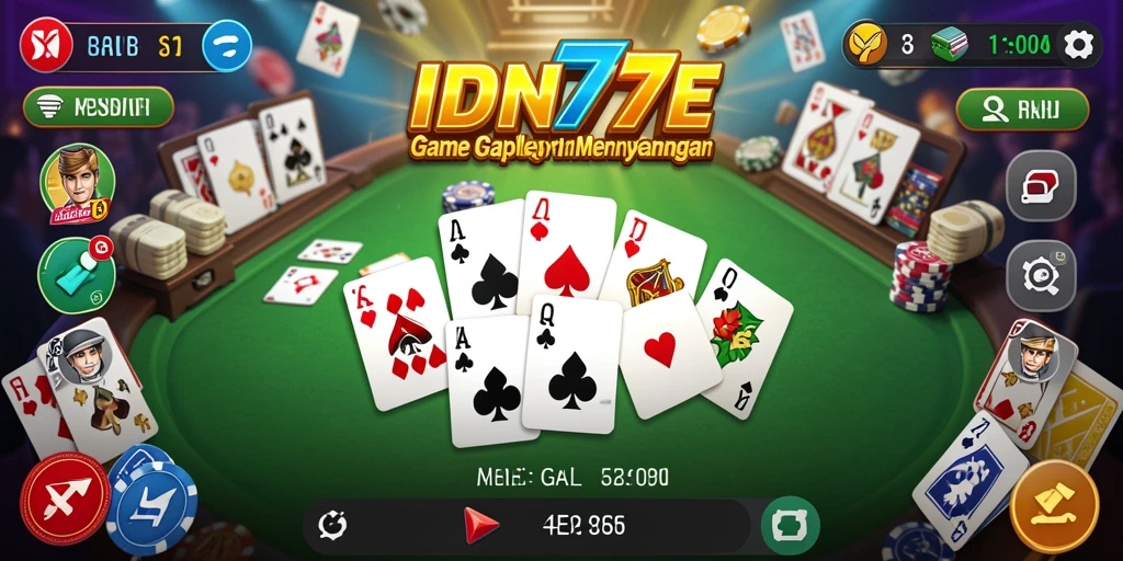 Tampilan gameplay Gaple di IDN777 yang seru dan menarik.