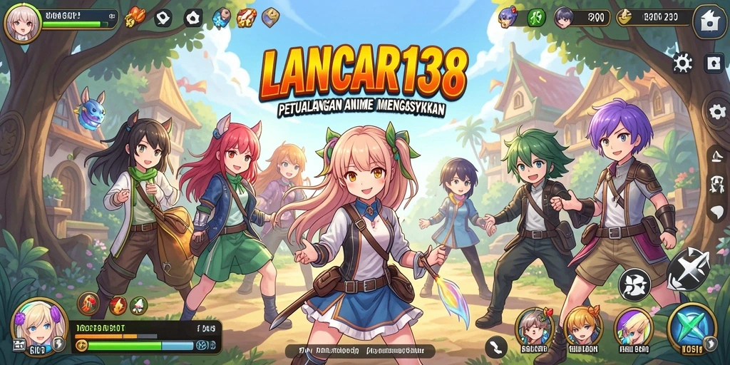 Tangkapan layar dari gameplay seru LANCAR138 dalam dunia Anime.