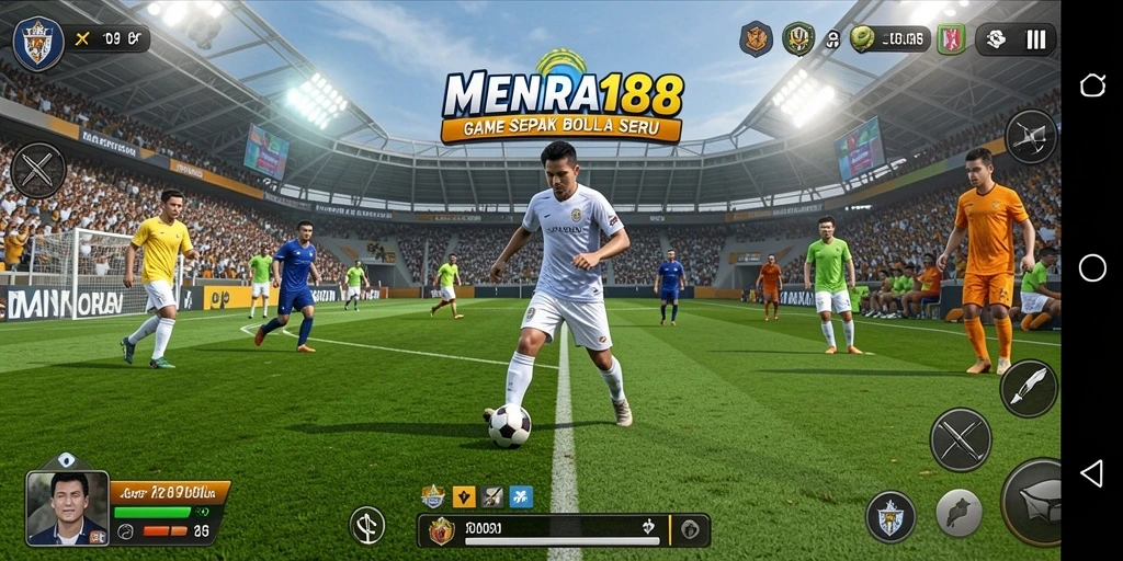 Tampilan gameplay menarik dari MENARA188 di lapangan sepak bola.