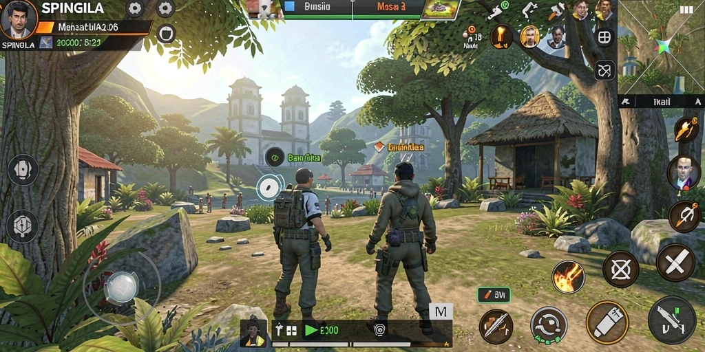 Tangkapan layar SPINGILA menampilkan gameplay simulasi yang menarik dan interaktif.