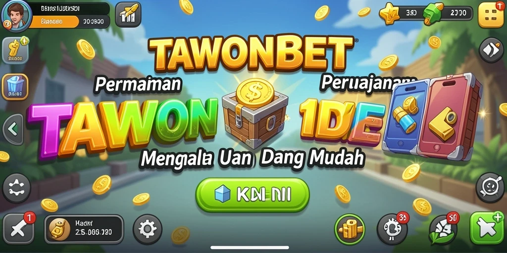 Screenshot gameplay <strong>TAWONBET</strong> menampilkan kemudahan mengelola sumber daya dengan gaya visual yang menarik.