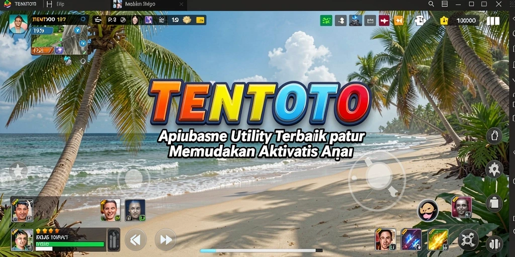Tampilan antarmuka TENTOTO yang menarik dan mudah digunakan.